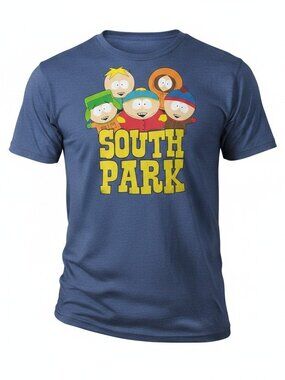 South Park Graphic Tee XXL | Cartman Kenny Stan Kyle Blue Comedy Central Shirt